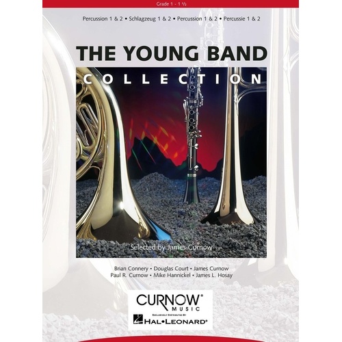 Young Band Collection Percussion by Curnow Music - Grade 1.5, 32 Pages, Includes Various Successful Teaching Pieces