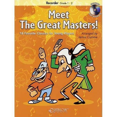 Meet The Great Masters Recorder Book/CD Gr 1-2 (Softcover Book/CD)