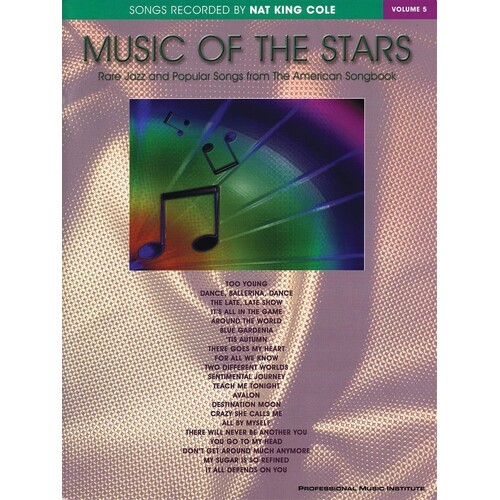 Music Of The Stars Vol 5 Nat King Cole PVG O/P (Softcover Book)