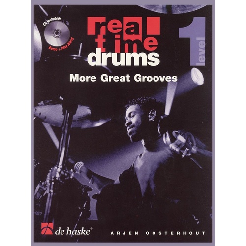 Real Time Drums More Great Grooves Lvl 1 Book/CD