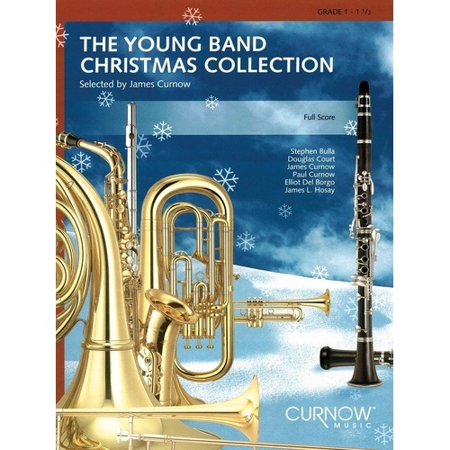 Young Band Christmas Collection for Baritone Saxophone, Grade 1.5, 16 Pages, Curnow Music