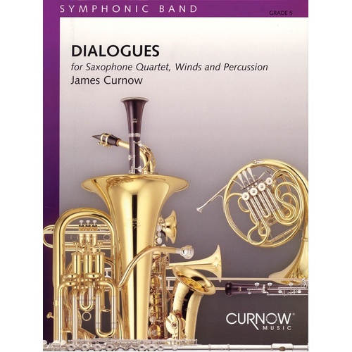 Dialogues Sax Quartet and Band Concert Band 5 Score/Parts