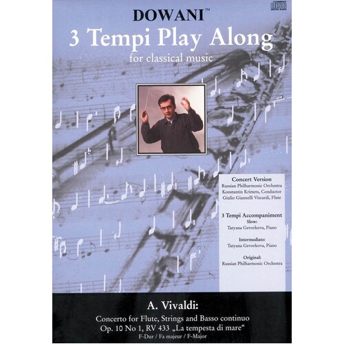 Concerto F Maj Flute Rv 433 Op 10 No 1 Book/CD (Softcover Book/CD)