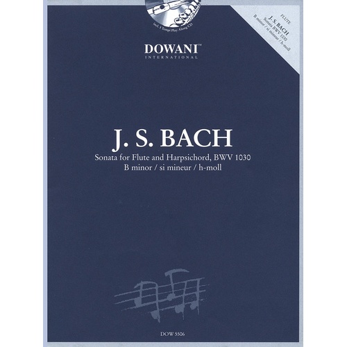 Sonata For Flute B Min Bwv 1030 Book/CD   (Softcover Book/CD)