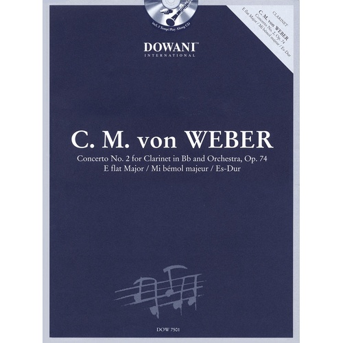 Concerto For Clarinet Op 74 Book/CD (Softcover Book/CD)