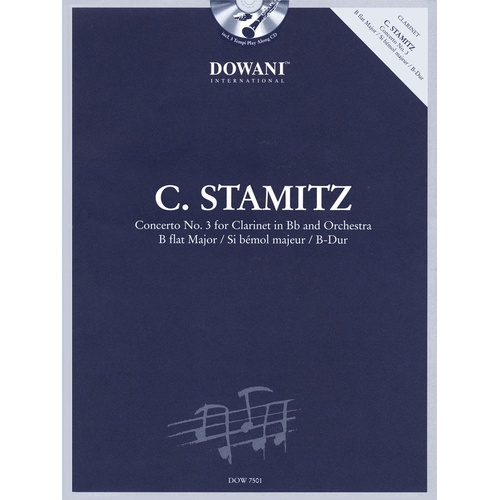 Concerto No 3 B Flat For Clarinet Book/CD (Softcover Book/CD)