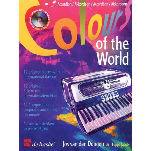 COLOURS OF THE WORLD ACCORDION Book/CD