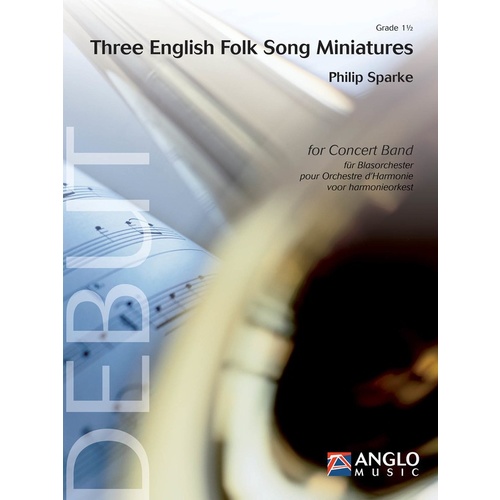 THREE ENGLISH FOLK SONG MINIATURES Concert Band 2 Score/Parts