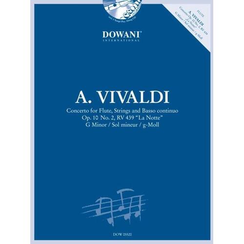 Concerto G Min Op 10 No 2 Rv 439 La Notte Flute Book/CD (Softcover Book/CD)
