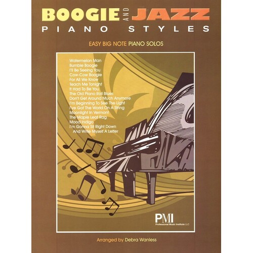 Boogie And Jazz Piano Styles Easy Big Note Piano (Softcover Book)