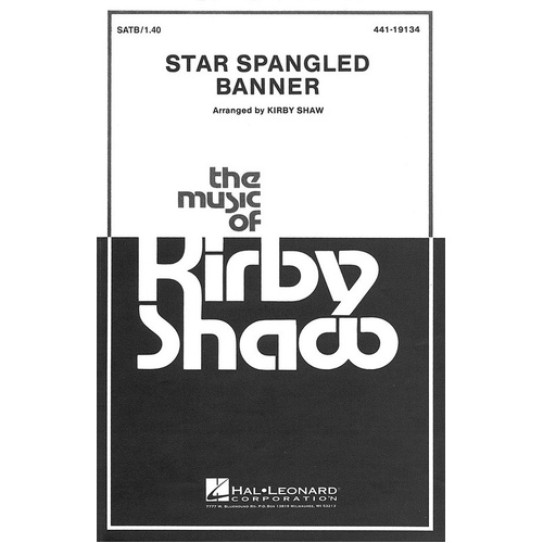 Star Spangled Banner SATB A Cappella (Octavo)