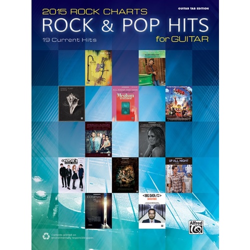 2015 Rock Charts Rock & Pop Hits Guitar Sheet Music