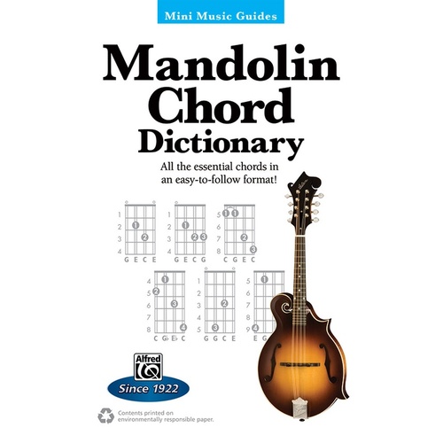 Mini Music Guide Mandolin Chord Dictionary