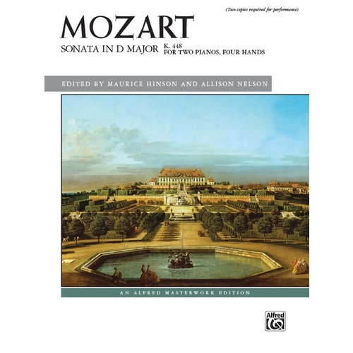 Sonata In D Major K 448 2P4H