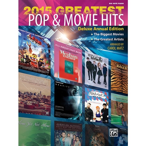2015 Greatest Pop & Movie Hits Piano Sheet Music