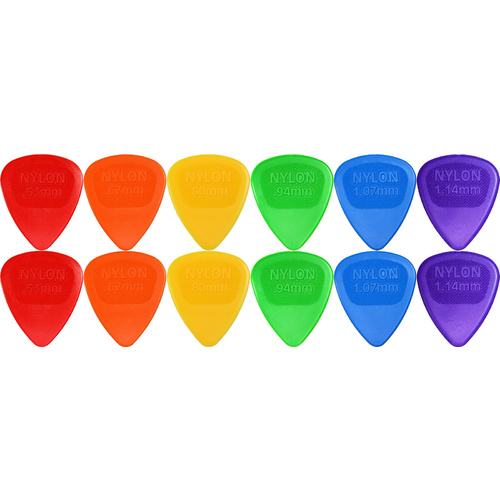 12 x Dunlop Midi Guitar Picks Mixed Gauges 443R Free Shipping