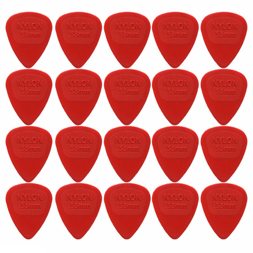 20 x Dunlop Midi Standard .53MM Gauge Guitar Picks 443R Plectrums Red