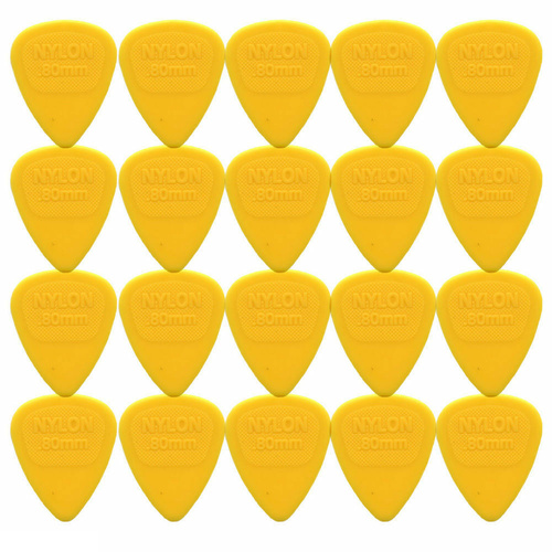 20 x Dunlop Midi Standard .80MM Gauge Guitar Picks 443R Yellow