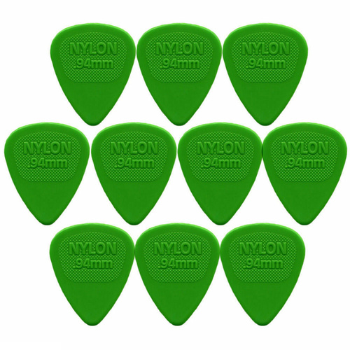 10 x Dunlop Midi Standard .94MM Gauge Guitar Picks 443R Green