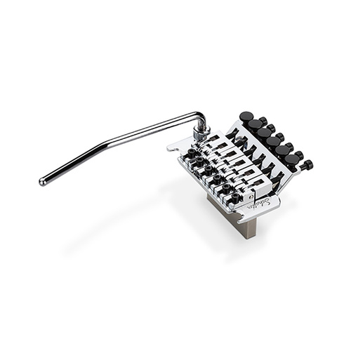 Schaller Lockmeister Tremolo - Chrome - 13010237.12.20 - Double-Locking, Adjustable Radii, 100% Made in Germany, Compatible with Various Fingerboard T