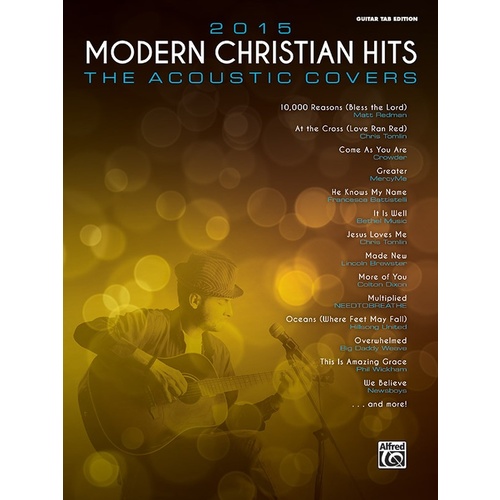 2015 Modern Christian Hits Acoustic Guitar Covers Sheet Music