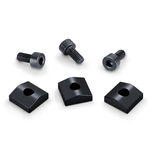 Schaller FR Locknut Caps with screws  (Setof3)-Black
