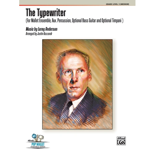 Typewriter Percussion Ensemble Sheet Music for 9-10 Players