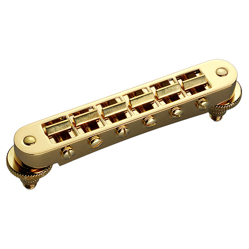 Schaller Gold Tune-o-matic Guitar Bridge GTM 12090500 for Les Paul Type Guitars