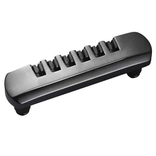 Schaller Stop Tailpiece Black 1491-12060400 for STM and GTM Bridges, 82mm Distance