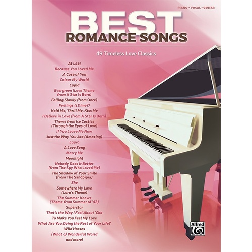 Best Romance Songs PVG Sheet Music
