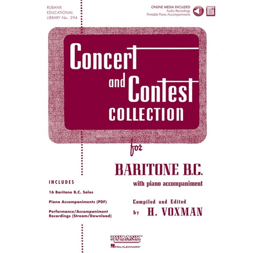 Concert And Contest Collection Baritone Bc Book/CD (Softcover Book/CD)