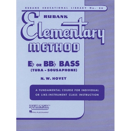 Rubank Elementary Method for Bass/Tuba (B.C.) - 48 Pages