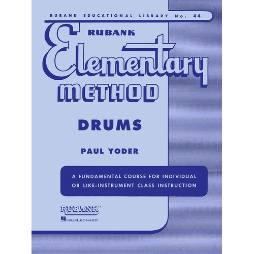 Rubank Elementary Method Drums (Softcover Book)