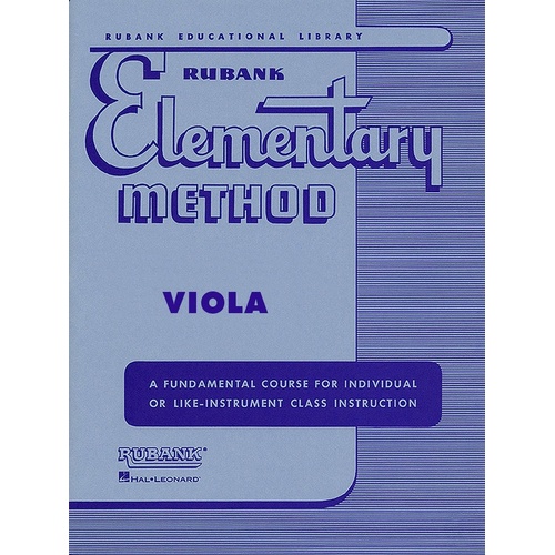 Rubank Elementary Method Viola (Softcover Book)