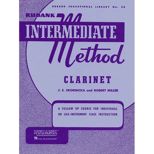 Rubank Intermediate Method for Clarinet - 52 Pages