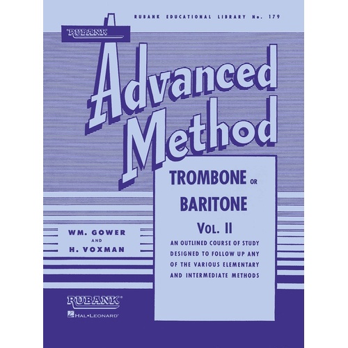 Rubank Advanced Method Trombone Vol 2 (Softcover Book)