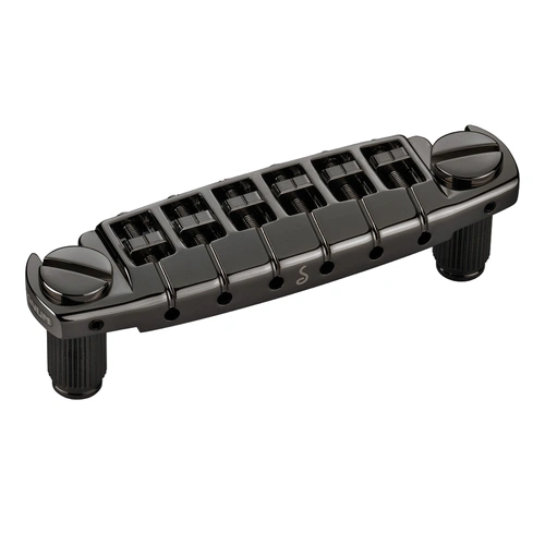Schaller Signum Electric Guitar Bridge Black with Adjustable Saddles