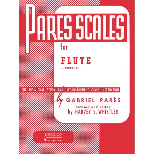 Pares Scales For Flute Or Piccolo (Softcover Book)