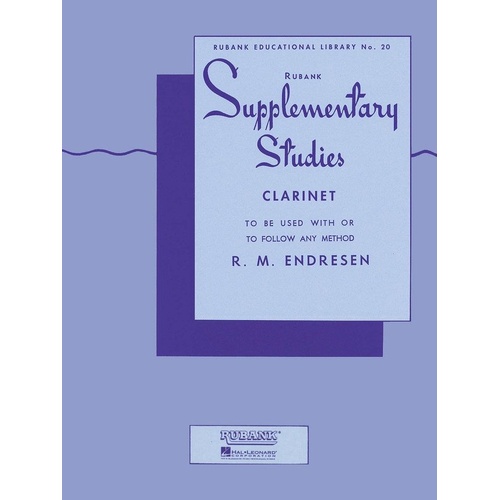 Supplementary Studies for Clarinet by Rubank Publications, 24 Pages