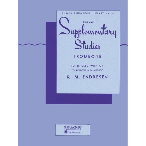 Supplementary Studies for Trombone by Rubank Publications, 32 Pages