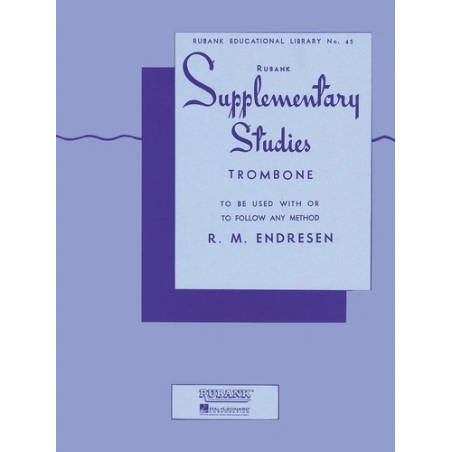 Supplementary Studies for Trombone by Rubank Publications - 32 Pages