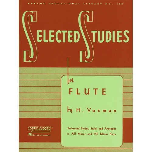Selected Studies For Flute (Softcover Book)
