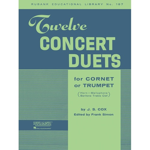 Concert Duets 12 For Cnt Or Trumpet (Softcover Book)