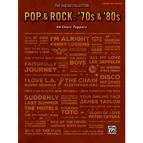 Guitar Collection Pop & Rock 70S & 80S Tab