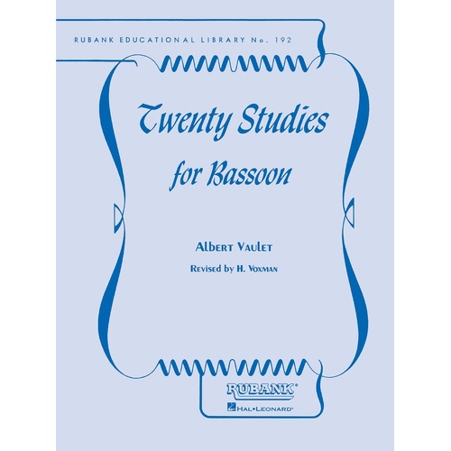 Twenty Studies Bassoon (Softcover Book)