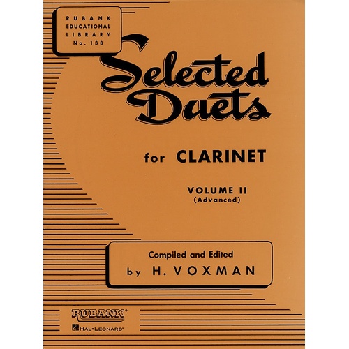 Selected Duets Vol 2 Clarinet Advanced (Softcover Book)