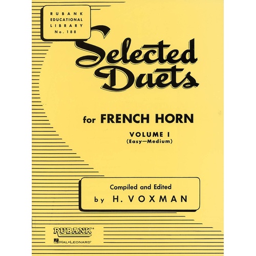 Selected Duets Vol 1 French Horn Easy/Medium (Softcover Book)