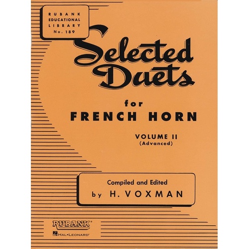 Selected Duets for French Horn Vol 2 Advanced