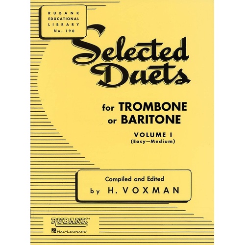Selected Duets Vol 1 for Trombone - Easy/Medium