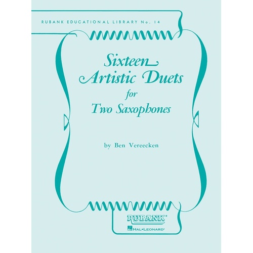 Artistic Duets 16 Alto Sax Duet (Softcover Book)